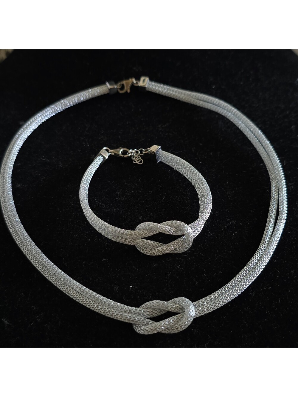 925 sterling silver set of Necklace and Bracelet